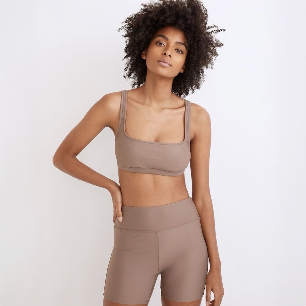 Madewell Second Wave Balconette Bikini Top in Castle Rock
